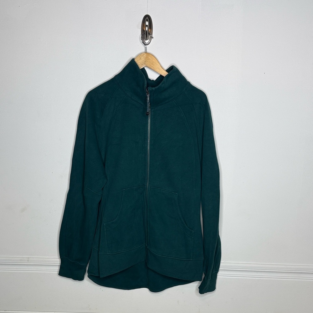 Lululemon Oversized Scuba Funnel Neck Full Zip.  Green.  XL/XXL.
